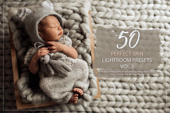 100 پریست لایت روم نوزاد Perfect Skin Lightroom Presets - Vol. 3 100 پریست لایت روم نوزاد Perfect Skin Lightroom Presets - Vol. 3