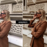 12 پریست لایت روم تم قهوه ای RETRO PARIS BLOGGER LIGHTROOM PRESET