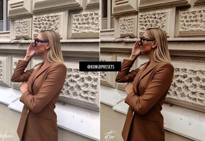 12 پریست لایت روم تم قهوه ای RETRO PARIS BLOGGER LIGHTROOM PRESET