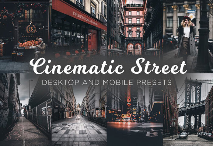 12 پریست لایت روم سینمایی تم عکس خیابانی Cinematic Street Lightroom Presets