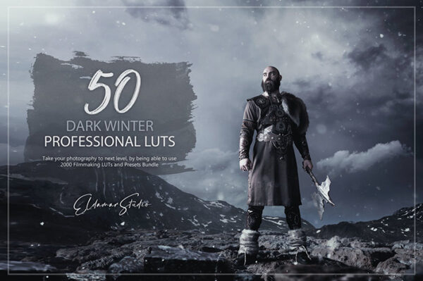 150 پریست لایت روم حرفه ای و LUTs رنگی Dark Winter LUTs and Presets Pack