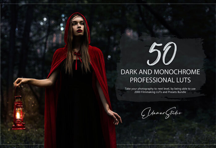 150 پریست لایت روم حرفه ای و LUTs رنگی Dark and Monochrome LUTs and Presets Pack