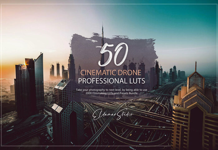 150 پریست لایت روم حرفه ای و LUTs رنگی سینمایی Cinematic Drone LUTs and Presets Pack
