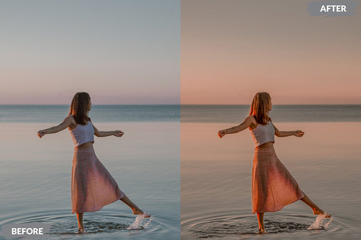 20 افکت رنگی لایت روم حرفه ای Risa Lightroom Presets