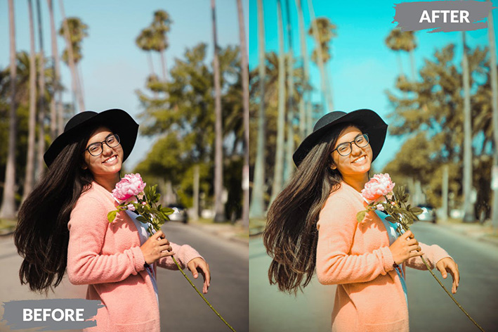 20 افکت رنگی پرتره برای پریست لایت روم Clair Lightroom Presets