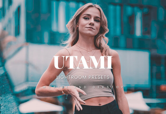 20 پریست لایت روم تم رنگی سرد و آبی Utami Lightroom Presets