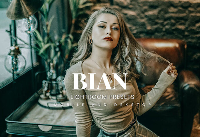 20 پریست لایت روم حرفه ای پرتره Bian Lightroom Presets