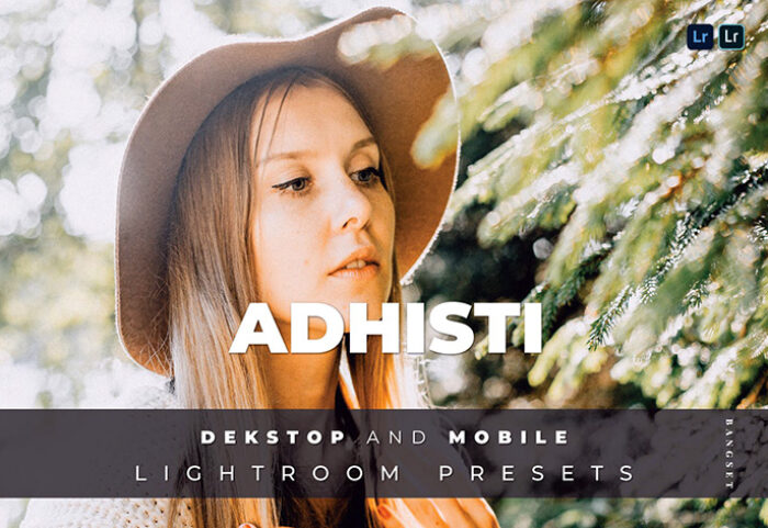 20 پریست لایت روم رنگی تم تناژ روشن Adhisti Lightroom Preset