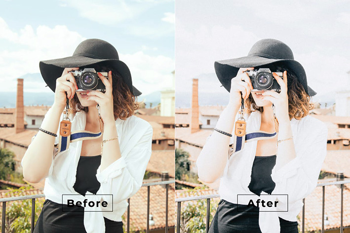 20 پریست لایت روم رنگی تم تناژ روشن Adhisti Lightroom Preset