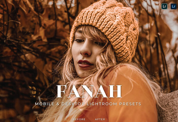 20 پریست لایت روم عکس سلفی Fanah Lightroom Presets