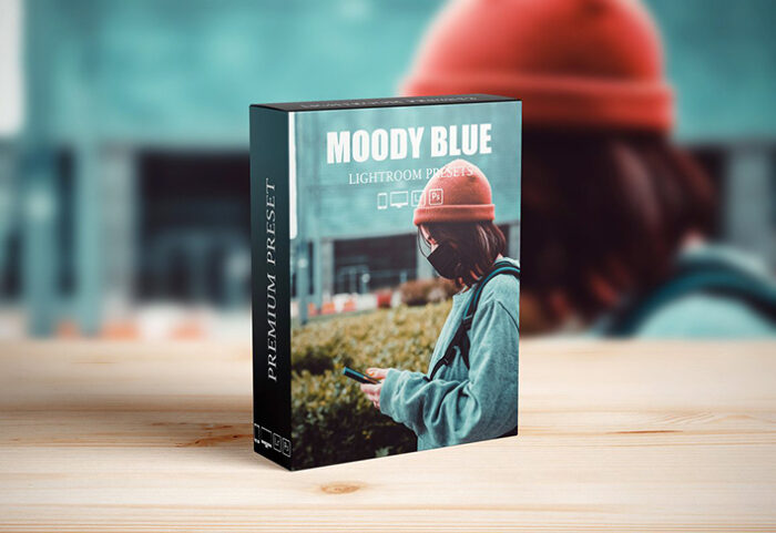 20 پریست لایت روم و پریست کمرا راو فتوشاپ تم آبی Moody Blue Lightroom Presets