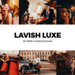 20 پریست لایت روم و کمرا راو و لات رنگی Lavish Luxe Lightroom Presets & LUTs