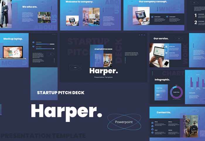 35 قالب پاورپوینت و گوگل اسلایدر تم استارت آپ Start Up Pitch Deck Powerpoint Templates