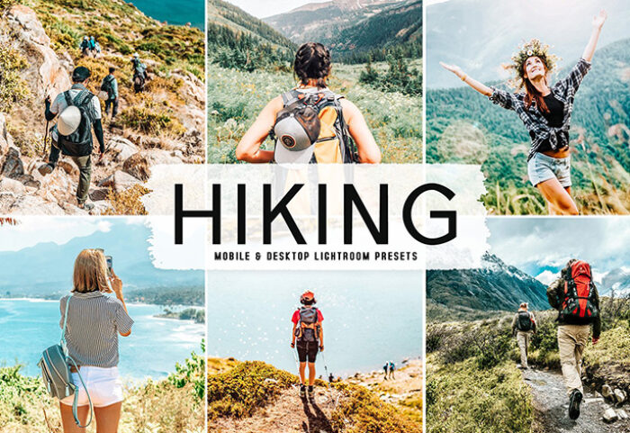 40 پریست لایت روم طبیعت و پریست کمرا راو و اکشن فتوشاپ Hiking Lightroom Presets