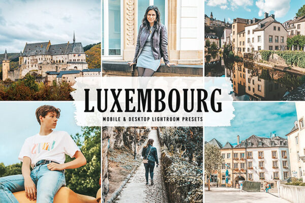 40 پریست لایت روم و پریست کمرا راو و اکشن فتوشاپ لوکزامبورگ Luxembourg Lightroom Presets