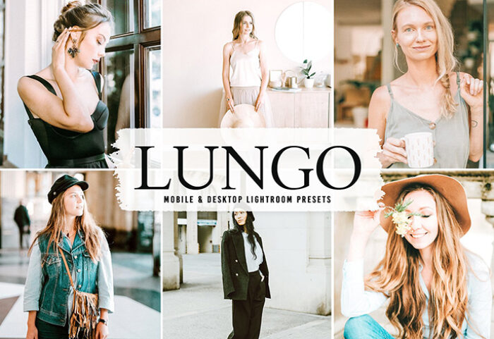 40 پریست لایت روم پرتره و پریست کمرا راو و اکشن فتوشاپ Lungo Lightroom Presets