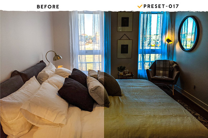80 پریست لایت روم و پریست کمرا فتوشاپ و اکشن دکوراسیون داخلی Room Decor Presets Actions