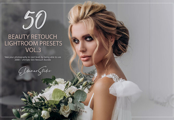 خرید 100پریست لایت روم عکس عروس Beauty Retouch Lightroom Presets - Vol. 3