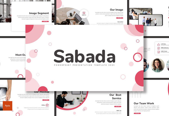 قالب پاورپوینت و گوگل اسلایدر تم تجارت و شرکتی Sabada Business Powerpoint Template