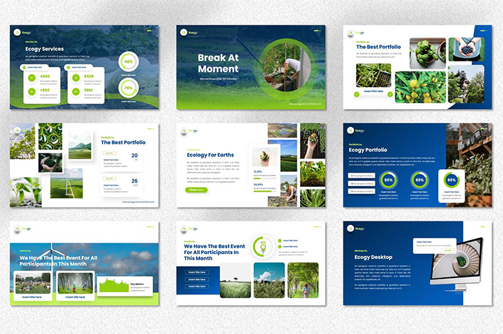 قالب پاورپوینت و گوگل اسلایدر تم محصولات ارگانیک Ecogy Ecology Environment Presentation قالب پاورپوینت و گوگل اسلایدر تم محصولات ارگانیک Ecogy Ecology Environment Presentation