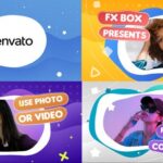 پروژه آماده پریمیر اسلاید شو رنگی با موزیک Colorful Slideshow Premiere Pro MOGRT