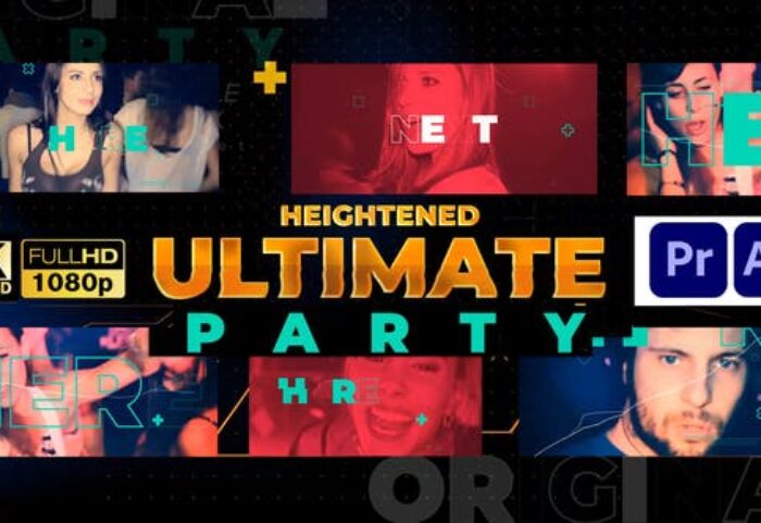 پروژه آماده پریمیر سینک رقص رزولوشن 4K با موزیک Music Party Night Event