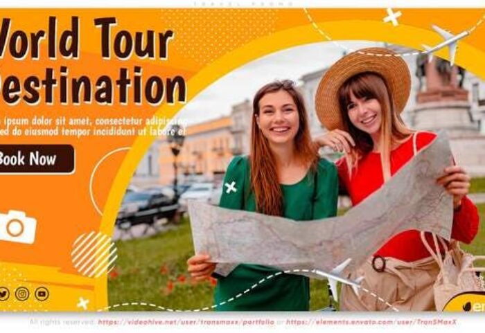 پروژه افتر افکت با موزیک تبلیغات تورهای مسافرتی Travel Promo