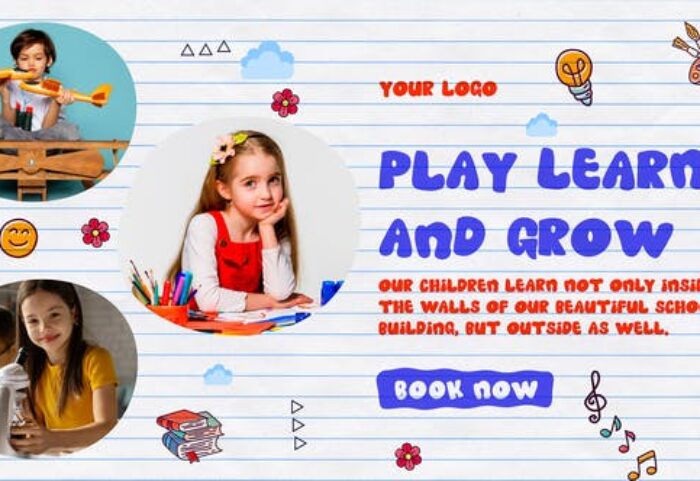 پروژه افتر افکت رزولوشن 4K تبلیغات مهد کودک Kids Promo Kindergarten Slideshow
