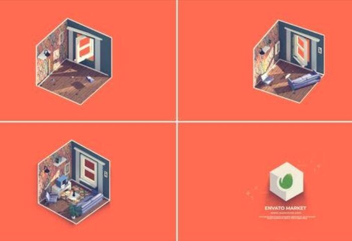 پروژه افتر افکت لوگو با موزیک 2021 آژانس املاک Real Estate Logo