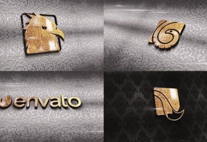 پروژه افتر افکت لوگو با موزیک 2021 افکت طلایی Carving Gold Logo