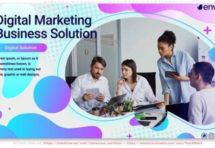 پروژه افتر افکت معرفی شرکت دیجیتال مارکتینگ Digital Marketing Business Solution