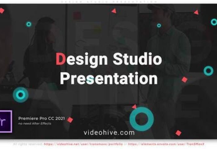 پروژه پریمیر با موزیک معرفی شرکت های طراحی Design Studio Presentation