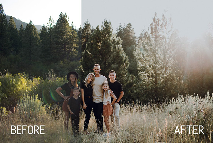 پکیج پریست لایت روم حرفه ای عکس خانوادگی Perfect Family Lightroom Presets