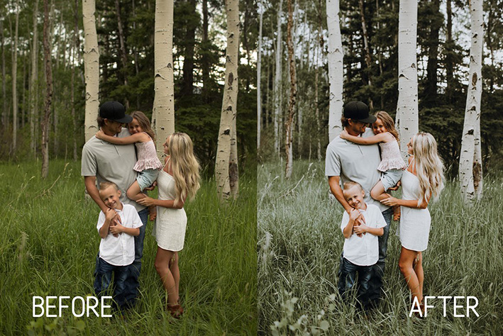 پکیج پریست لایت روم حرفه ای عکس خانوادگی Perfect Family Lightroom Presets