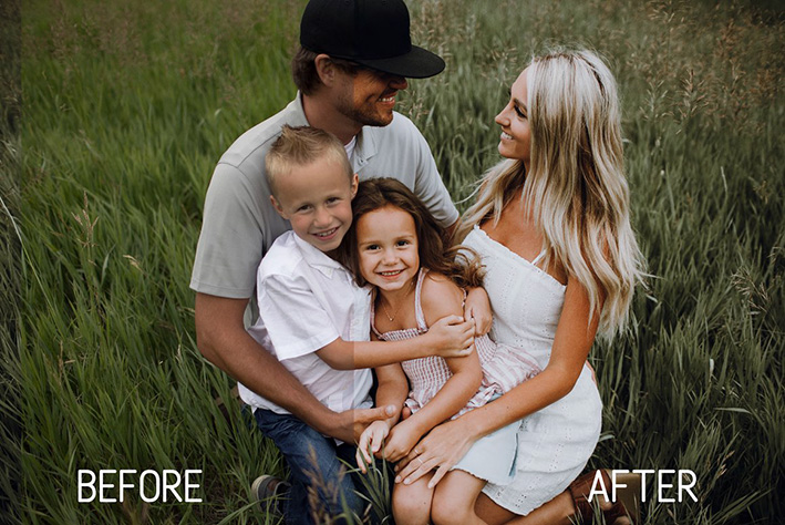 پکیج پریست لایت روم حرفه ای عکس خانوادگی Perfect Family Lightroom Presets