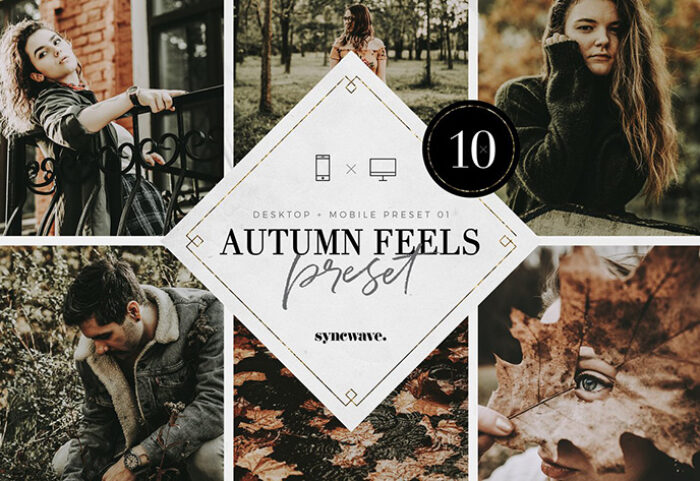 10 پریست لایت روم پاییز تم احساس پاییزی Autumn Feels Lightroom Presets