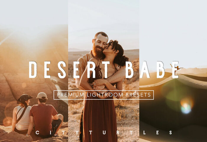112 پریست لایت روم تم کویر گرم DESERT BABE Outdoor Portrait Presets