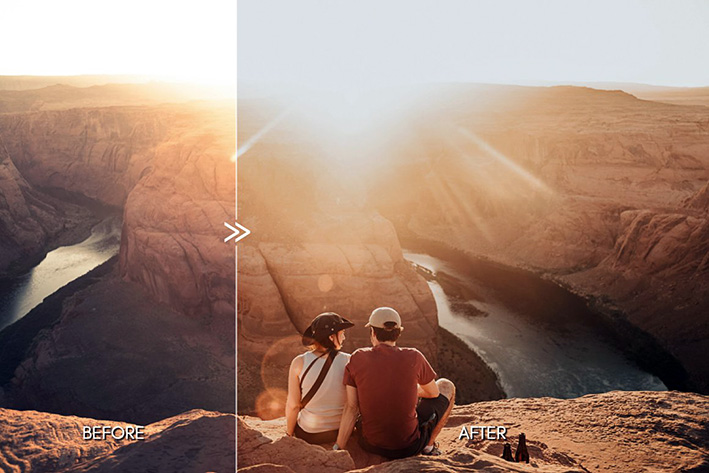 112 پریست لایت روم تم کویر گرم DESERT BABE Outdoor Portrait Presets
