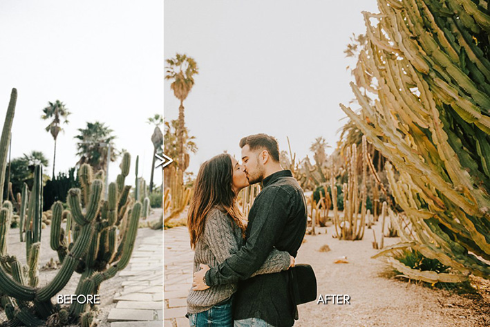 112 پریست لایت روم تم کویر گرم DESERT BABE Outdoor Portrait Presets