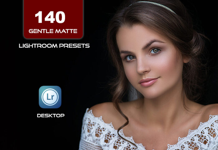 140 پریست لایت روم و براش لایت روم 2021 حرفه ای Gentle Matte Lightroom Presets