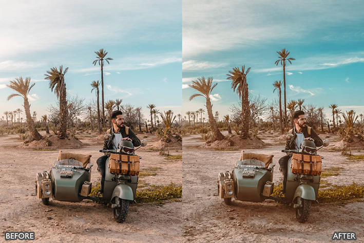 16 پریست لایت روم حرفه ای تم کویر Sahara Desert Lightroom Presets