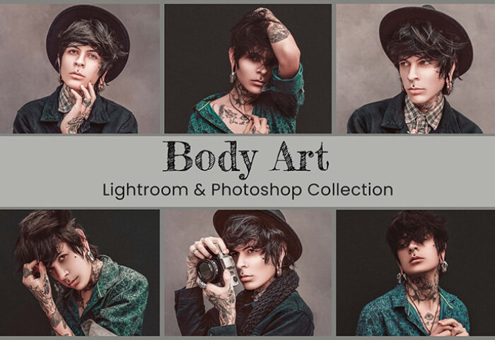 25 پریست لایت روم و کمرا راو و لات رنگی و اکشن فتوشاپ Body Art Lightroom Ps LUT Presets