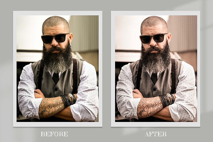 25 پریست لایت روم و کمرا راو و لات رنگی و اکشن فتوشاپ Body Art Lightroom Ps LUT Presets