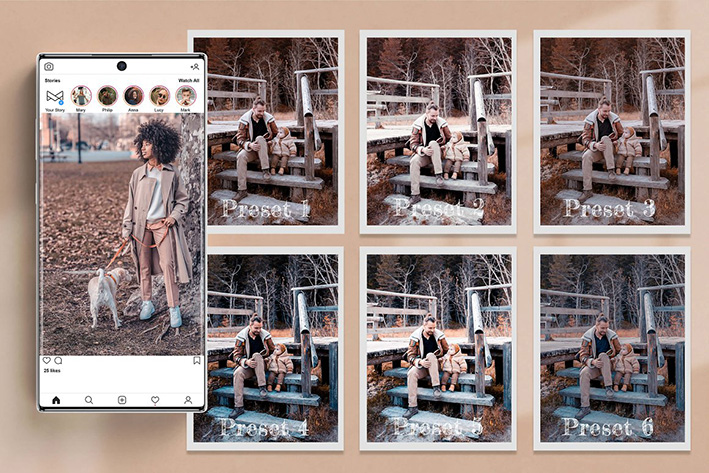 32 پریست لایت روم پاییزی فوق حرفه ای Fall In Mood Lightroom PS Presets
