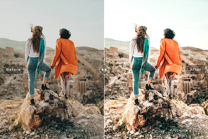 40 پریست لایت روم و پریست کمرا راو و اکشن فتوشاپ Tel Aviv Lightroom Presets