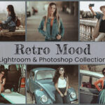 50 پریست لایت روم و کمرا راو تم رنگ قدیمی Retro Lightroom Photoshop Preset LUT