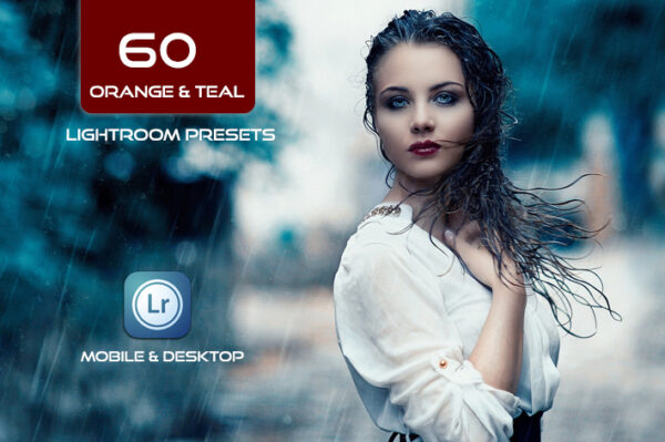 60 پریست لایت روم حرفه ای تناژ آبی نارنجی Orange Teal Lightroom Preset