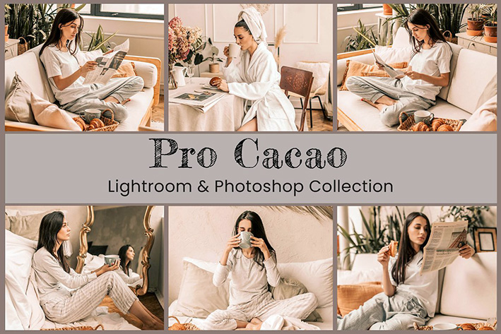 60 پریست لایت روم و کمرا راو تم رنگ کاکائویی Cacao Lightroom Photoshop LUTs 60 پریست لایت روم و کمرا راو تم رنگ کاکائویی Cacao Lightroom Photoshop LUTs
