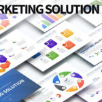 قالب پاورپوینت اینفوگرافیک حرفه ای Marketing Solution PowerPoint Infographics Slide