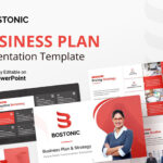 قالب پاورپوینت حرفه ای تم پلان تجاری Bostonic Business Plan PPT Presentation Template